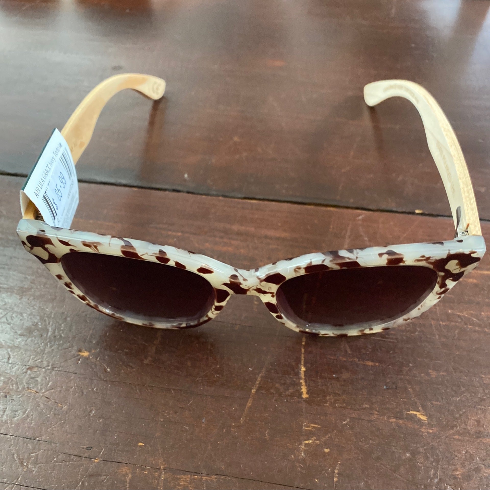 Lila Grace Ivory Tortoise Polarised Sunglasses